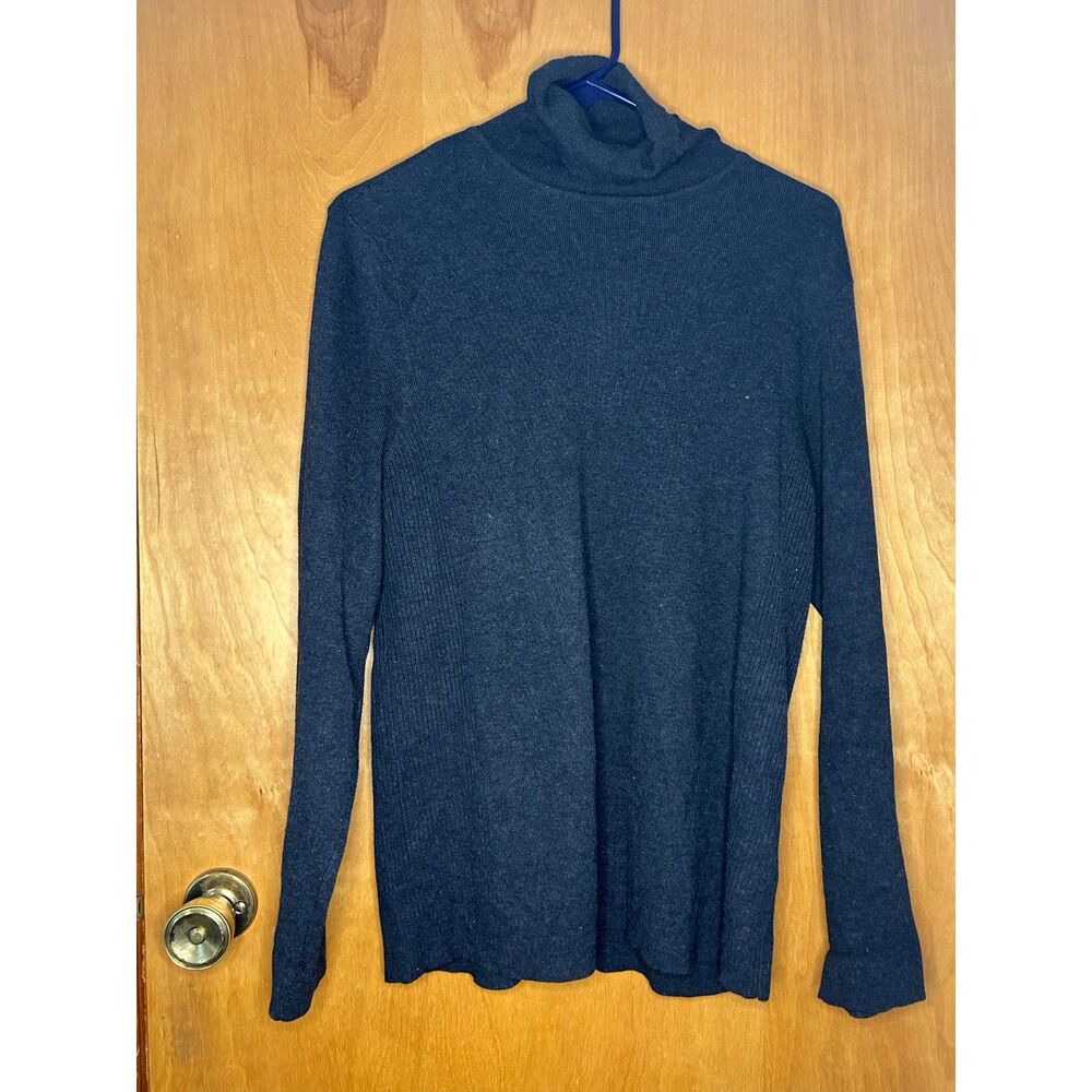 Chicos Ribbed Turtleneck Sweater